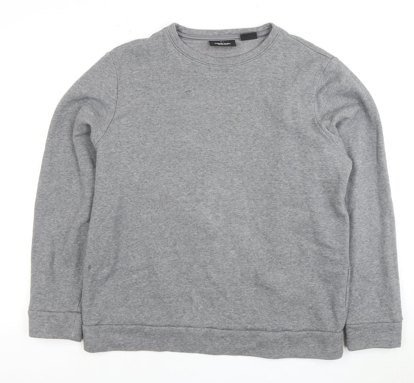 Mens UK Size L Calvin Klein Grey Pullover Sweatshirt