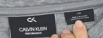 Mens UK Size L Calvin Klein Grey Pullover Sweatshirt
