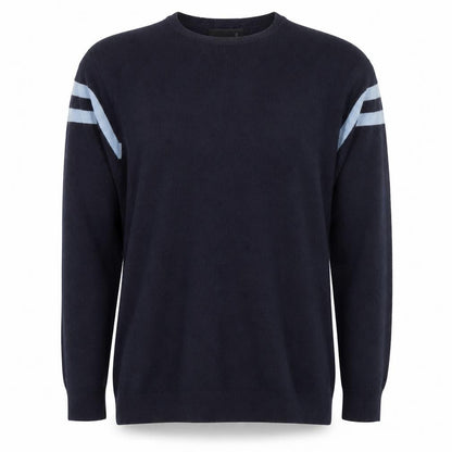 LUCA Men's Black Pullover Jumper, L, Crew Neck