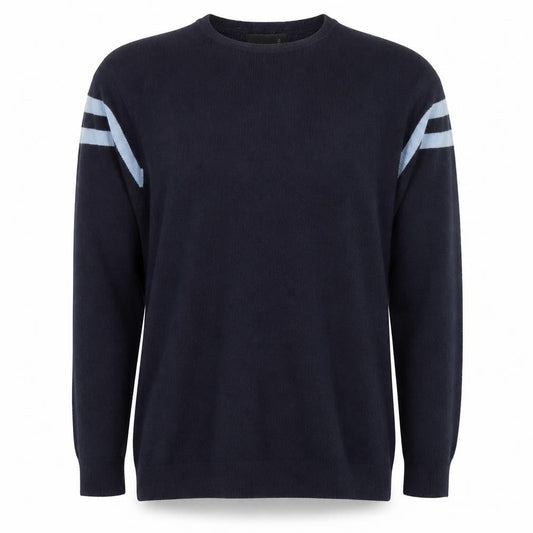 LUCA Men's Black Pullover Jumper, L, Crew Neck