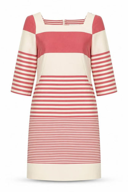 Marcellino Women's Striped Shift Dress, Size 14, Multicoloured