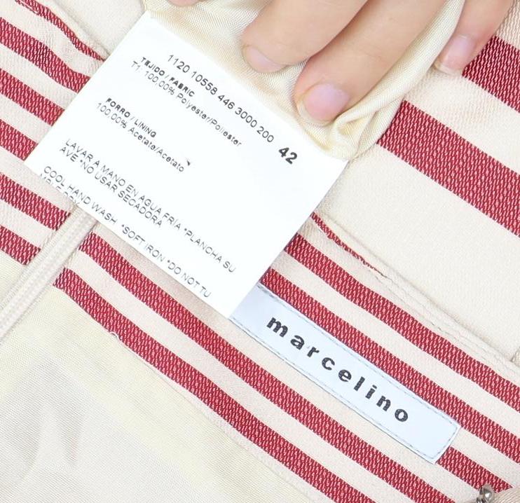 Marcellino Women's Striped Shift Dress, Size 14, Multicoloured