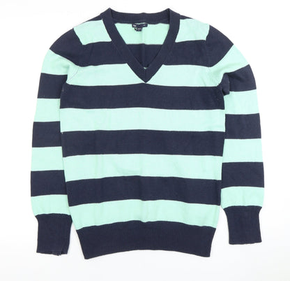 Gap Men's Multicoloured M Striped V-Neck Pullover