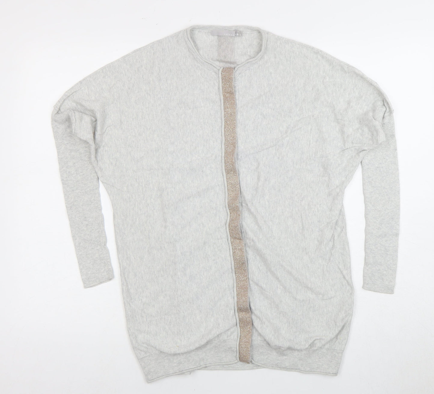 Womens UK Size  YAYA Grey Pullover Cardigan