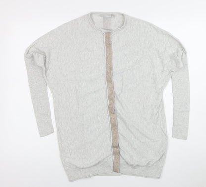 Womens UK Size  YAYA Grey Pullover Cardigan