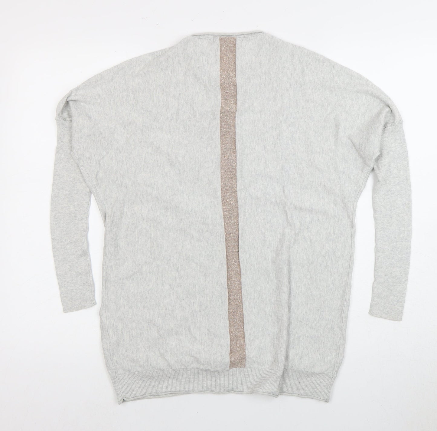 Womens UK Size  YAYA Grey Pullover Cardigan