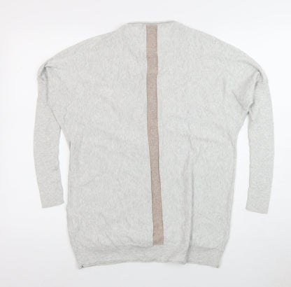 Womens UK Size  YAYA Grey Pullover Cardigan