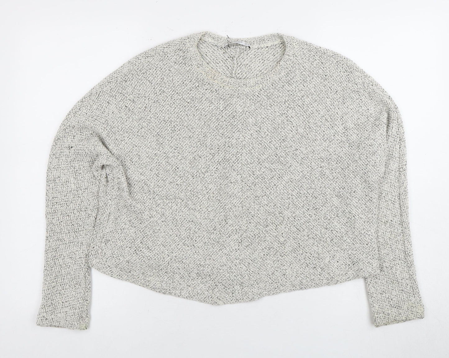 Womens UK Size M Mango Grey Pullover Jumper