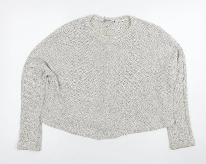 Womens UK Size M Mango Grey Pullover Jumper