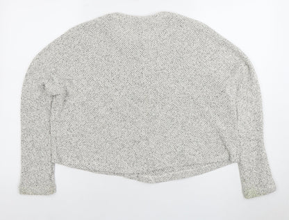 Womens UK Size M Mango Grey Pullover Jumper