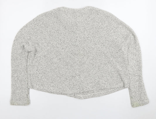 Womens UK Size M Mango Grey Pullover Jumper