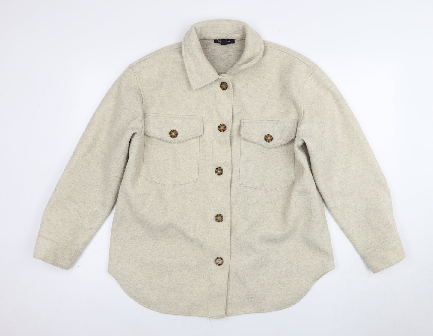 Womens UK Size 12 New Look Beige Basic Jacket