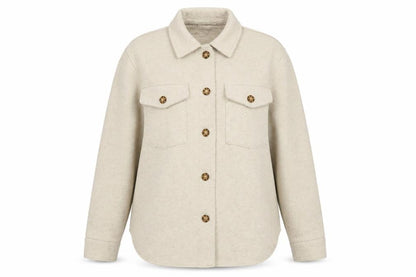 Womens UK Size 12 New Look Beige Basic Jacket