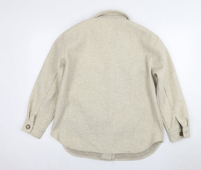 Womens UK Size 12 New Look Beige Basic Jacket