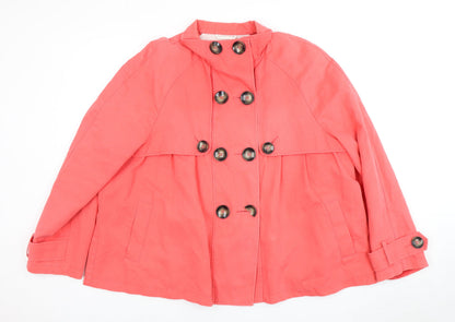 Womens UK Size 20 Marks and Spencer Pink Pea Coat