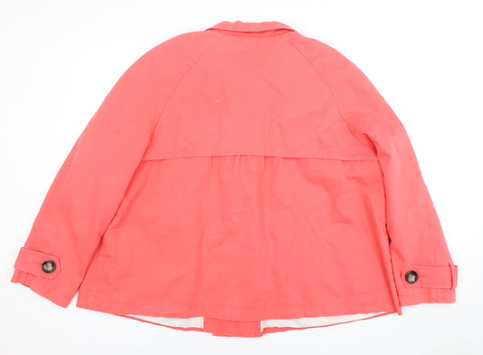Womens UK Size 20 Marks and Spencer Pink Pea Coat