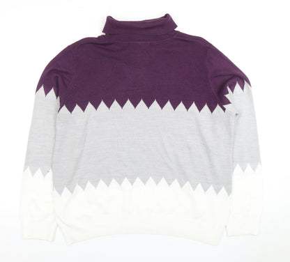 Womens UK Size 16 Marks and Spencer Purple Jumper Jumper