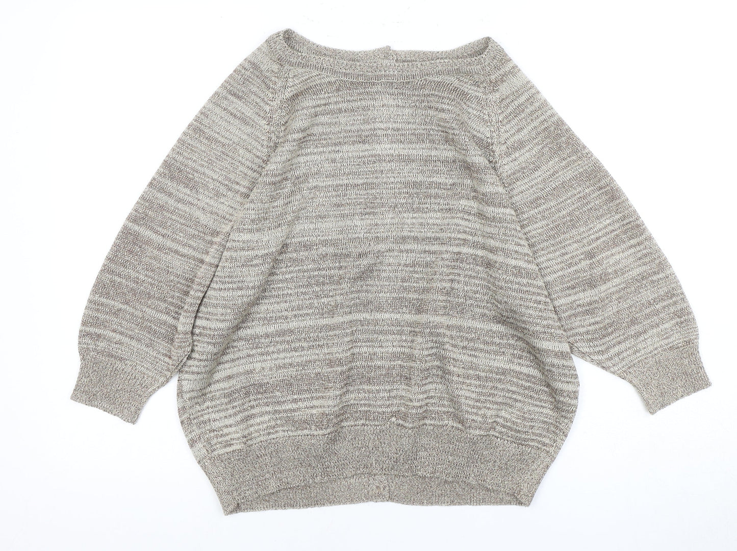 Womens UK Size 12 Marks and Spencer Beige Cardigan Jumper