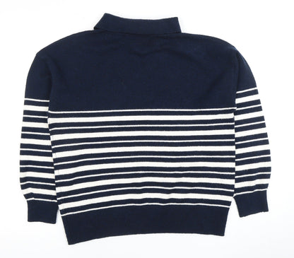 Womens UK Size M Marks and Spencer Blue Pullover Jumper