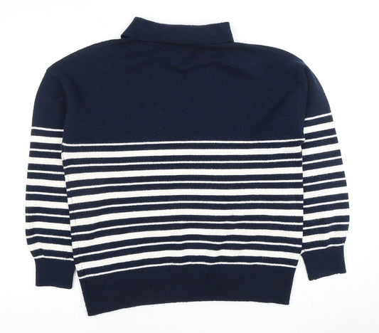 Womens UK Size M Marks and Spencer Blue Pullover Jumper