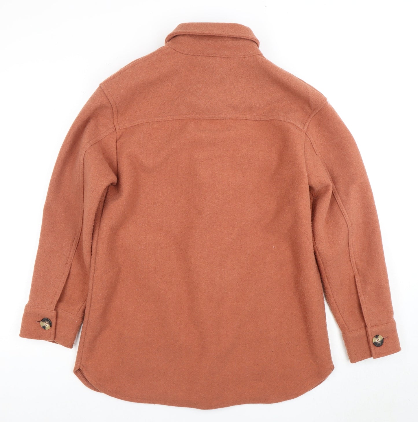 Fat Face Women's Brown Wool Jacket, Size 10, Casual Autumn/Winter