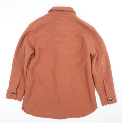 Fat Face Women's Brown Wool Jacket, Size 10, Casual Autumn/Winter