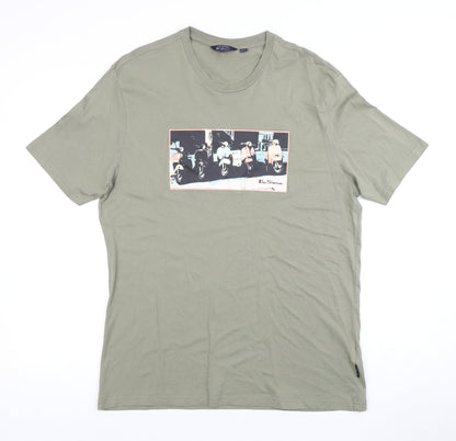 Mens UK Size L Ben Sherman Green  T-Shirt