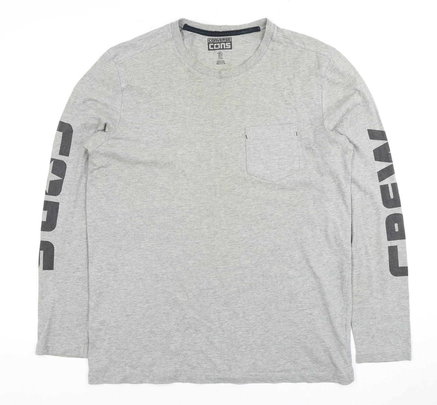 Mens UK Size M Converse Grey  T-Shirt