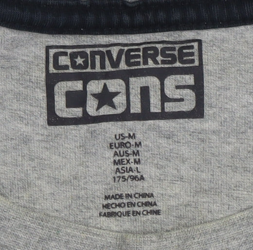 Mens UK Size M Converse Grey  T-Shirt