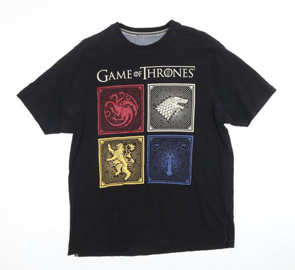 Marks and Spencer Men's Black Game of Thrones Graphic T-Shirt M