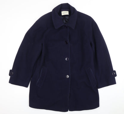 Womens UK Size 12 Eastex Blue Basic Coat