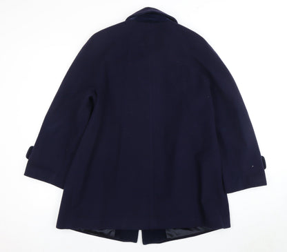 Womens UK Size 12 Eastex Blue Basic Coat