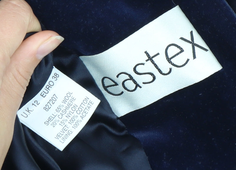 Womens UK Size 12 Eastex Blue Basic Coat