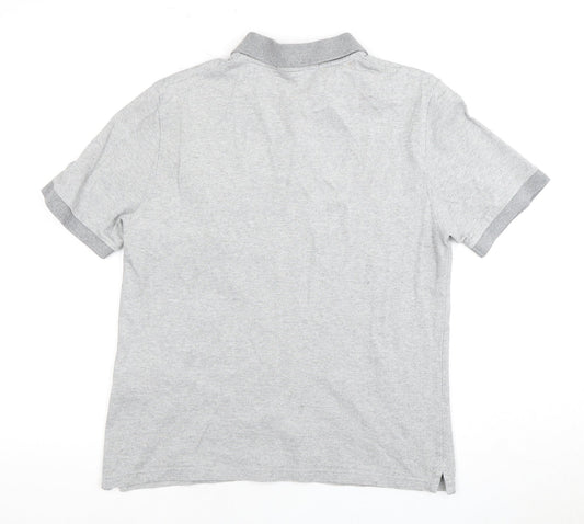 Ben Sherman Men's Grey Cotton Polo Shirt Size M