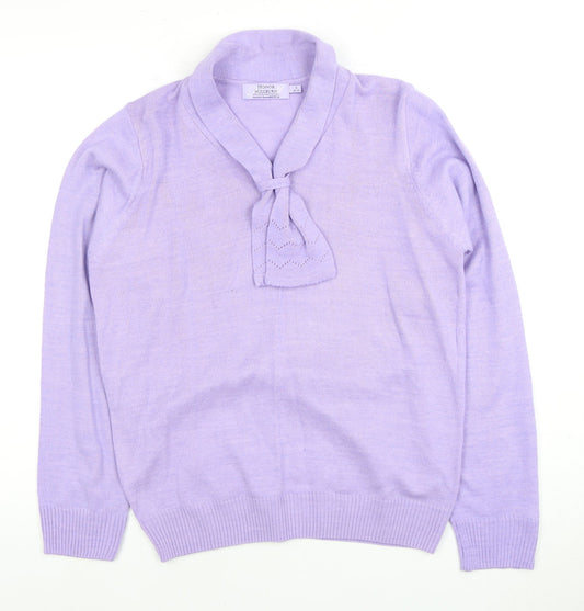 Honor Millburn Women’s Purple High Neck Jumper S