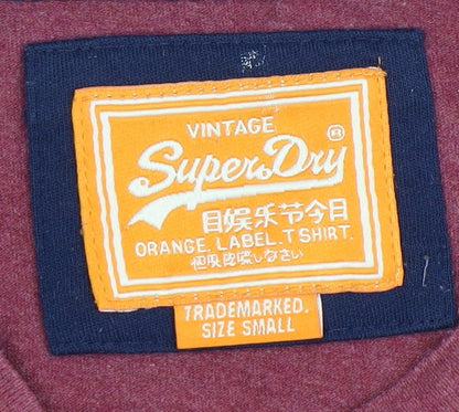 Superdry Men's Red S Cotton T-Shirt Crew Neck