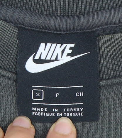 Mens UK Size S Nike Grey Pullover Sweatshirt
