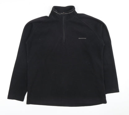 Craghoppers Women's Black 1/2 Zip Fleece Top Size 12