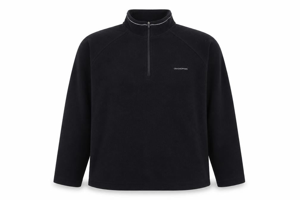 UK Size 12 Craghoppers Black Henley Sweatshirt