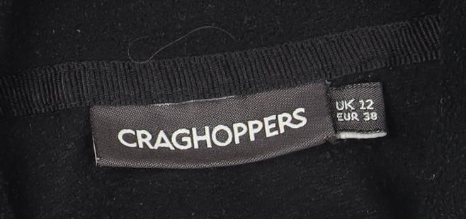 Craghoppers Women's Black 1/2 Zip Fleece Top Size 12