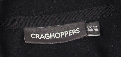Craghoppers Women's Black 1/2 Zip Fleece Top Size 12