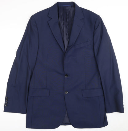 Austin Reed Men’s Blue Single-Breasted Jacket