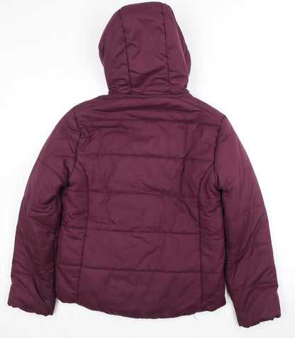 Mens UK Size S Converse Purple Puffer Jacket