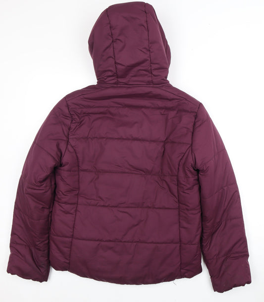 Mens UK Size S Converse Purple Puffer Jacket