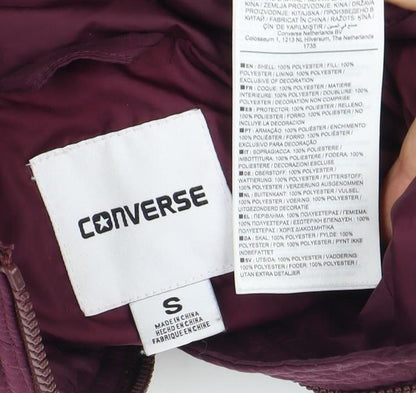 Mens UK Size S Converse Purple Puffer Jacket