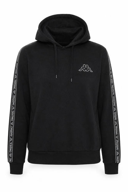 Womens UK Size 12 Kappa Black Pullover Hoodie