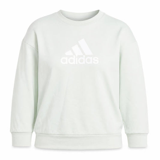 Front view of Adidas Women's Green Pullover Sweatshirt S