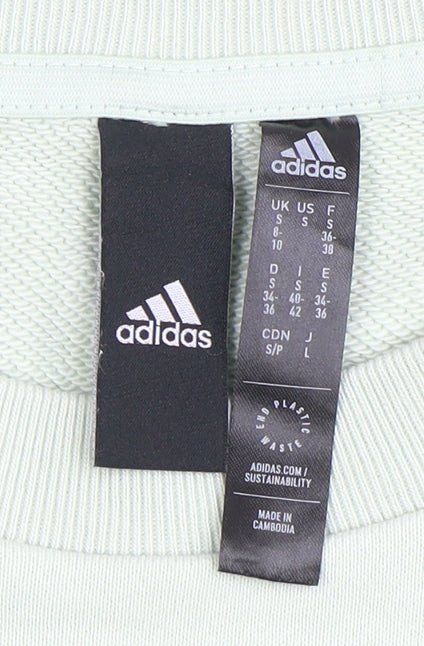 Adidas Women's Green Pullover Sweatshirt S