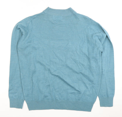 Honor Millburn Women's Blue Mock Neck Jumper, Size M