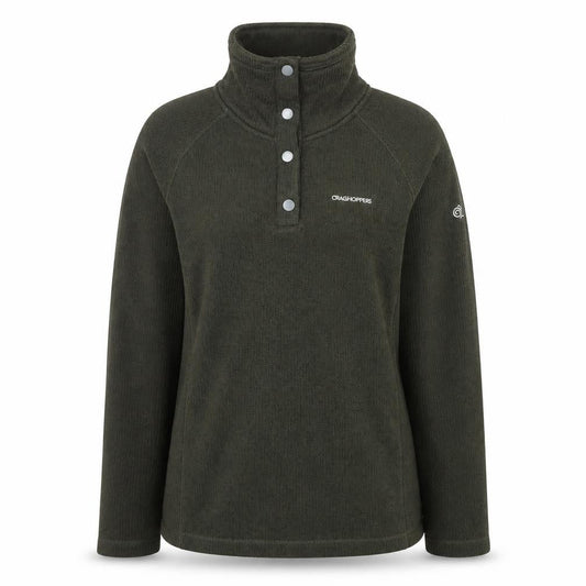 Womens UK Size 10 Craghoppers Green Henley Sweatshirt